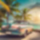 Firefly retro drive in with a tropical flare, close up of pink convertible car 21533.jpg